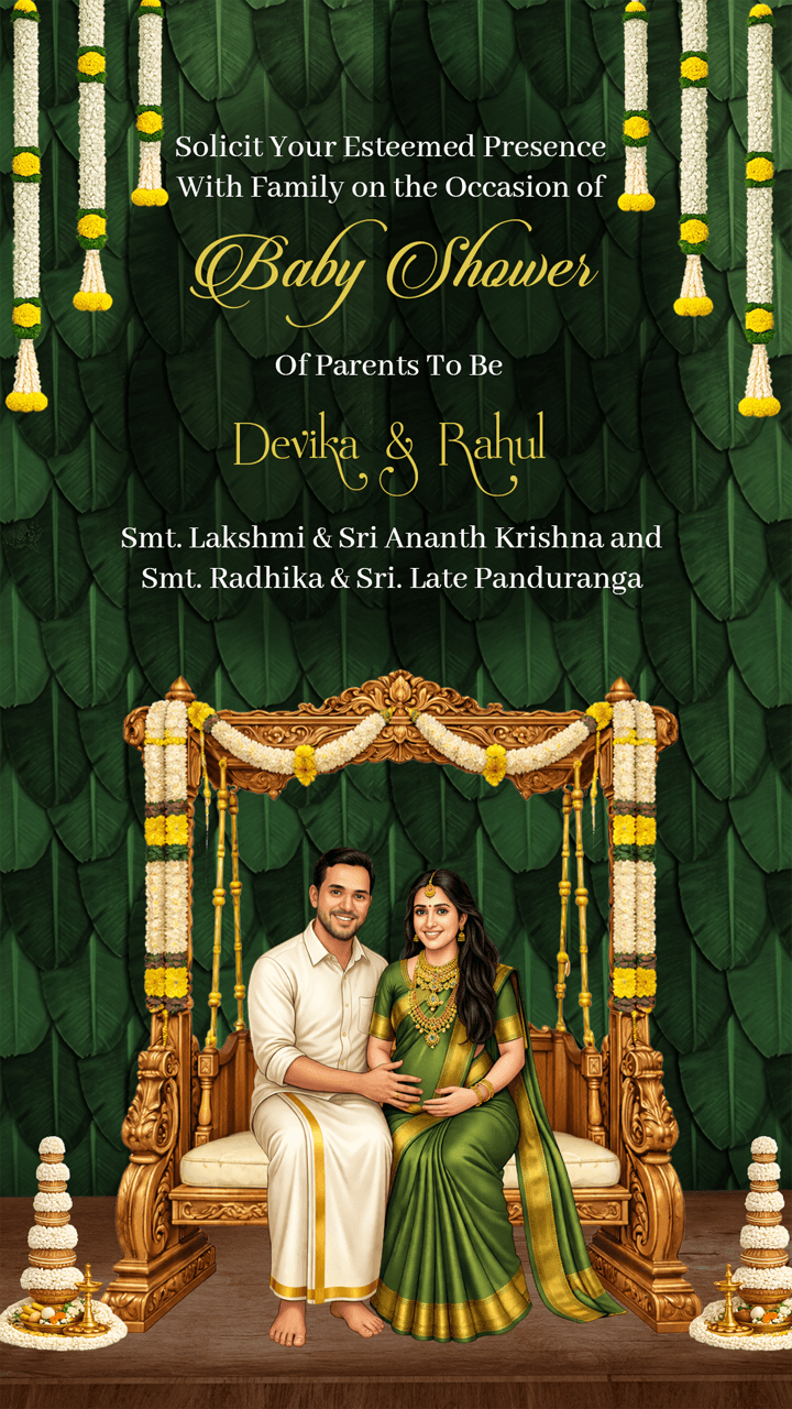Editable Unique Baby Shower Invitation Video Online Easily