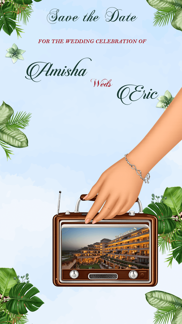 Royal Indian Save The Date Video for Wedding Invitation