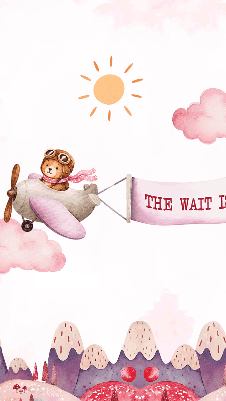 Baby Announcement Invitation Video Colorful Design Online Download
