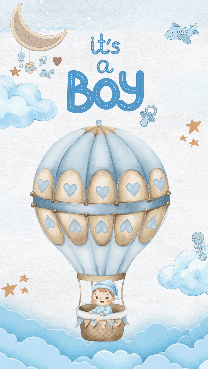 Editable Unique Baby Announcement Invitation Video Online Easily