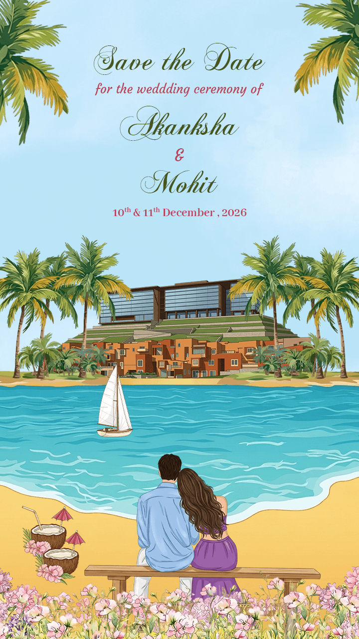 Modern Save the Date Video Templates for Weddings