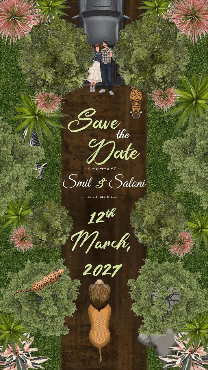 Engagement Logo with Personalized Royal Couple Theme