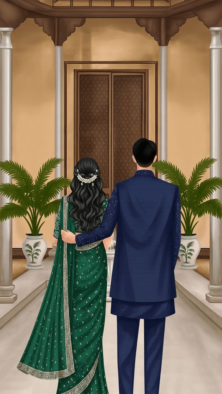 Traditional Indian Culture Wedding Invitation Video Template