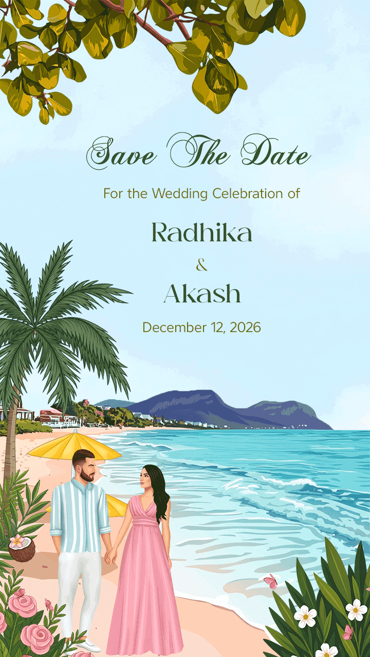 Save the Date Invitation Video Online with HD Design