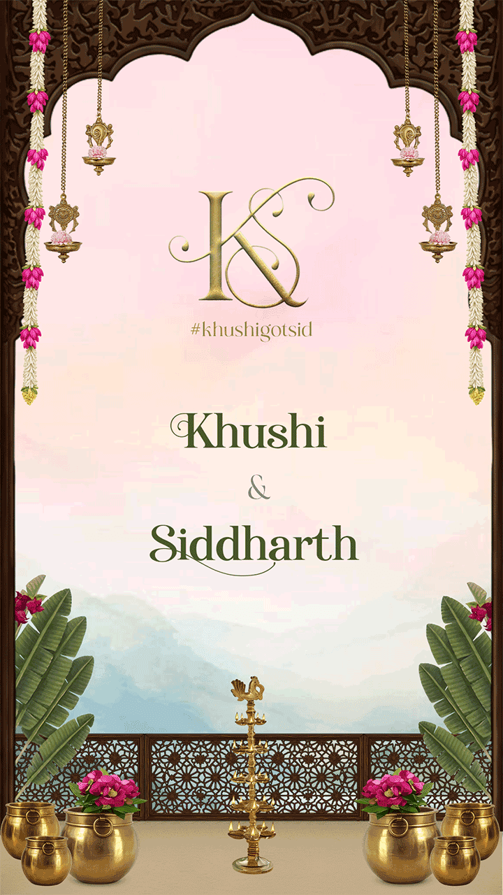 Wedding Invitation Video Classic Indian Wedding Theme