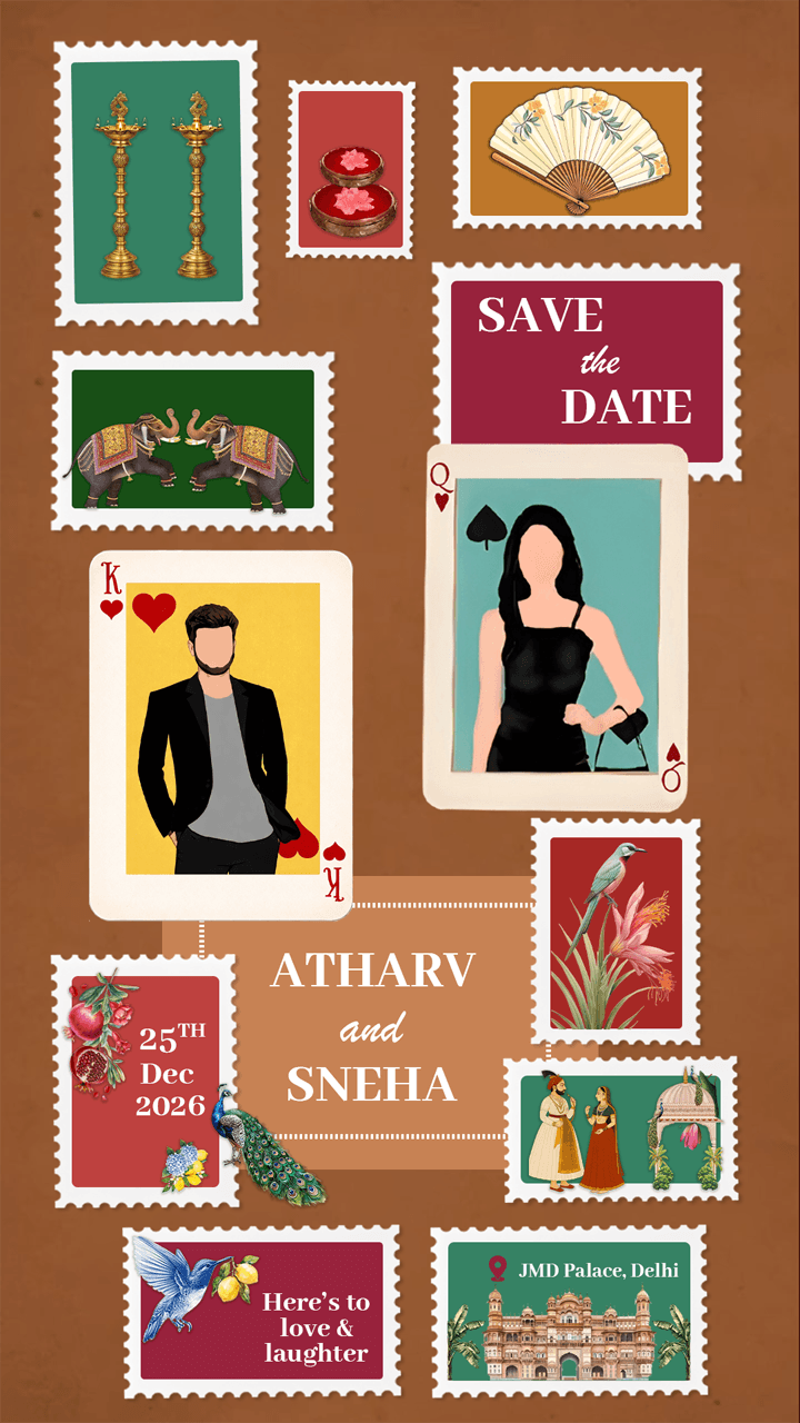Wedding Save The Date Invitation Video for Couples