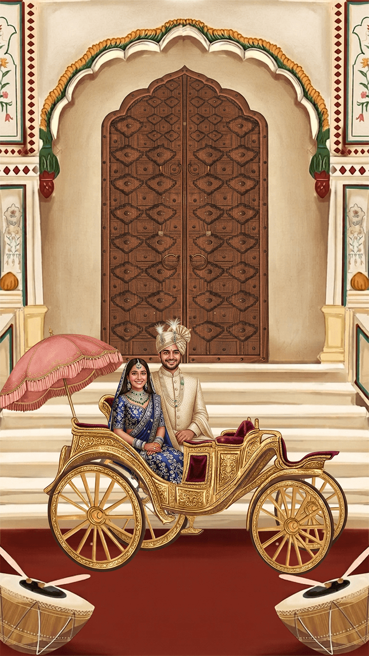 Save The Date Video with Royal Indian Wedding Theme