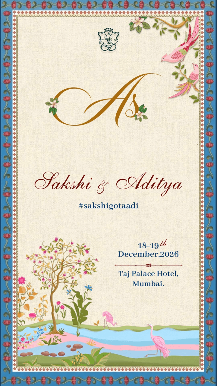 Hindu Wedding Invitation Video In English With HD Animation